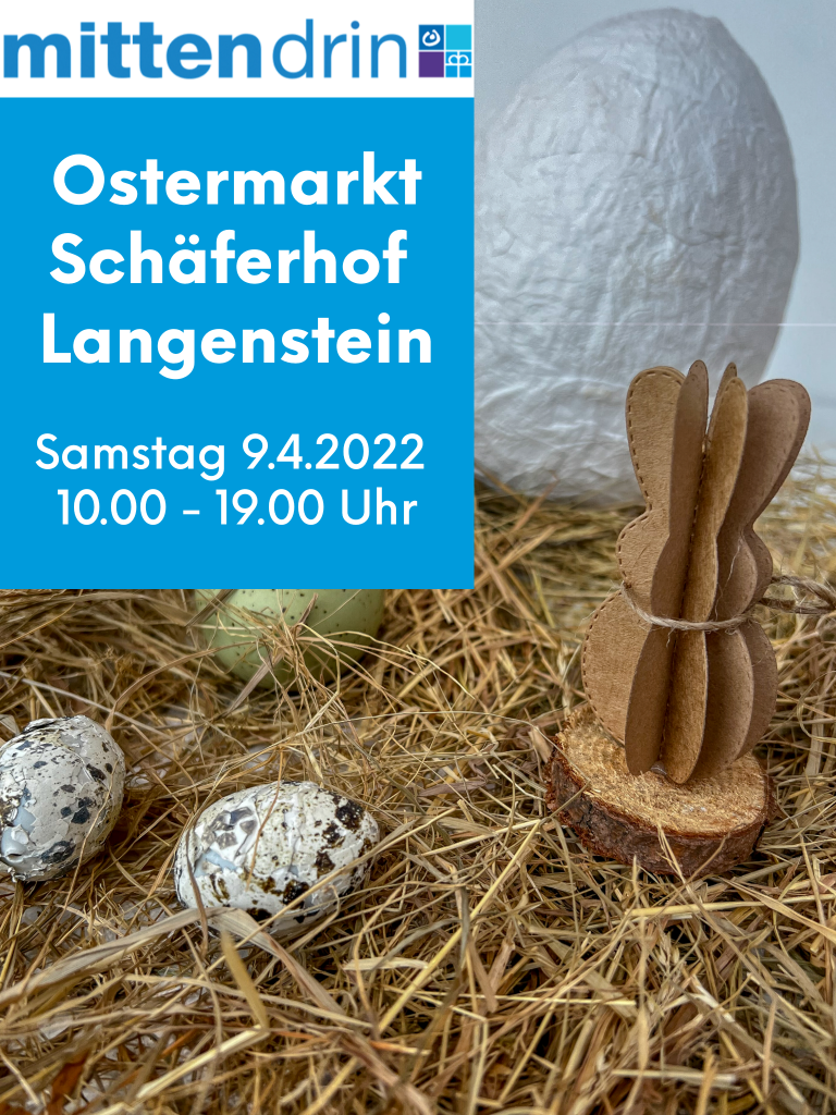 Anzeige Ostermarkt Schäferhof Langenstein