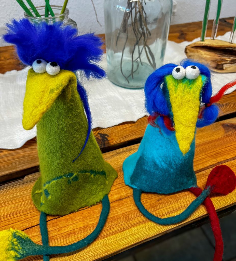 Kantenhocker aus Filz