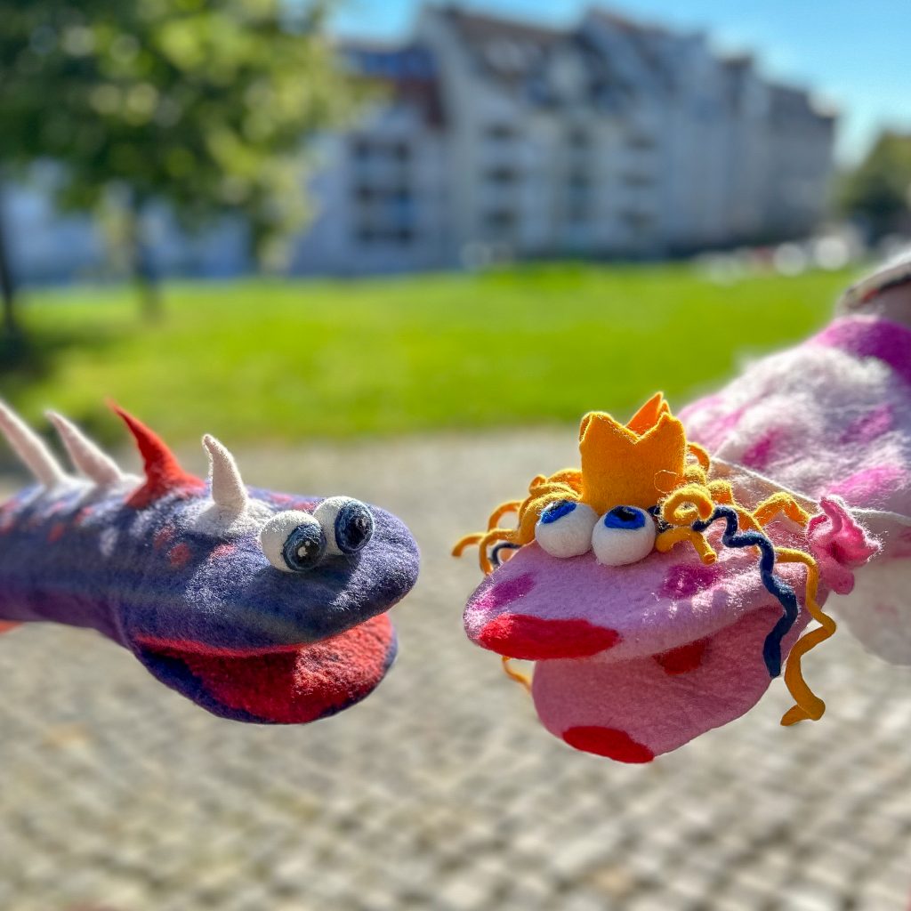 Handpuppen aus Filz