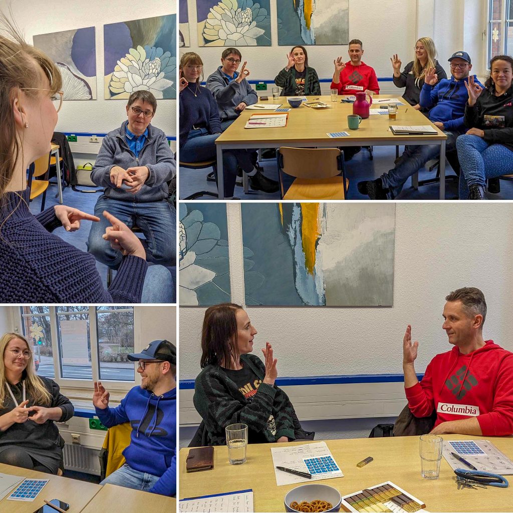 Gebärdensprachkurs in den Diakonie Werkstätten Halberstadt