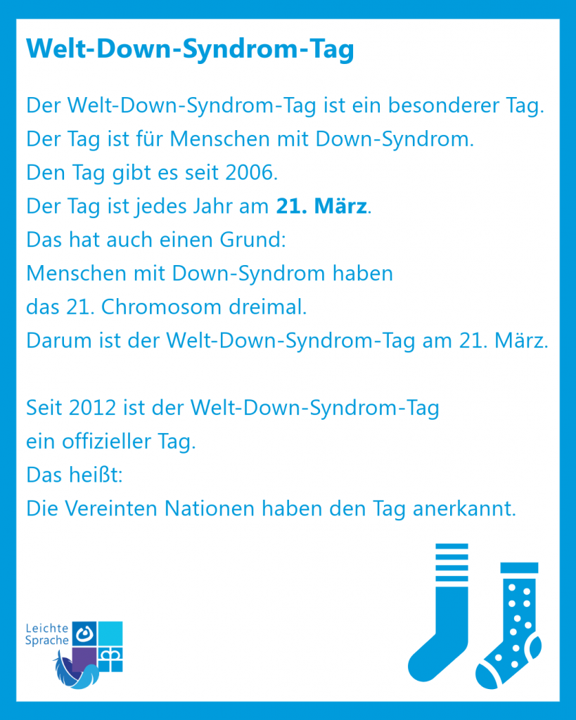 Welt-Down-Syndrom-Tag