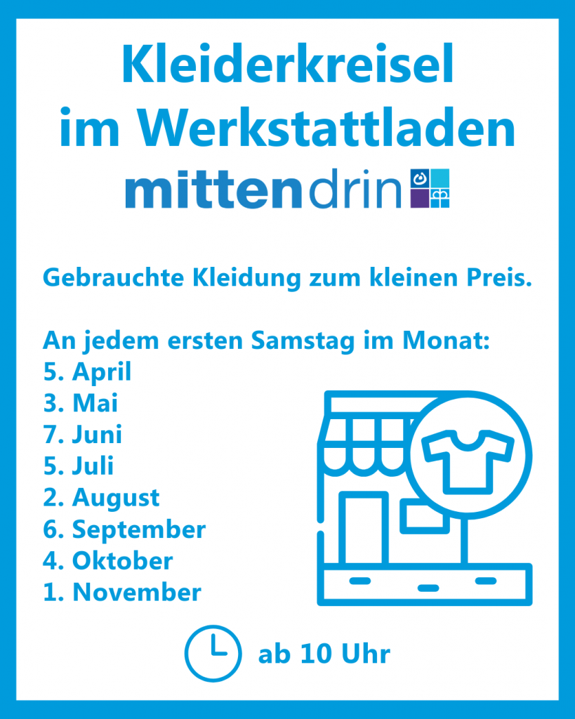 Werbung Kleiderkreisel im Laden