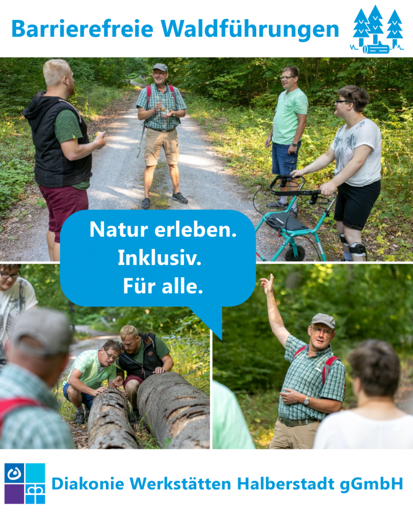 Werbung barrierefreie Waldführungen